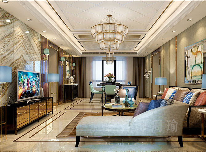网暴在线视频色世纪江尚三室两厅168平装修设计效果欣赏
